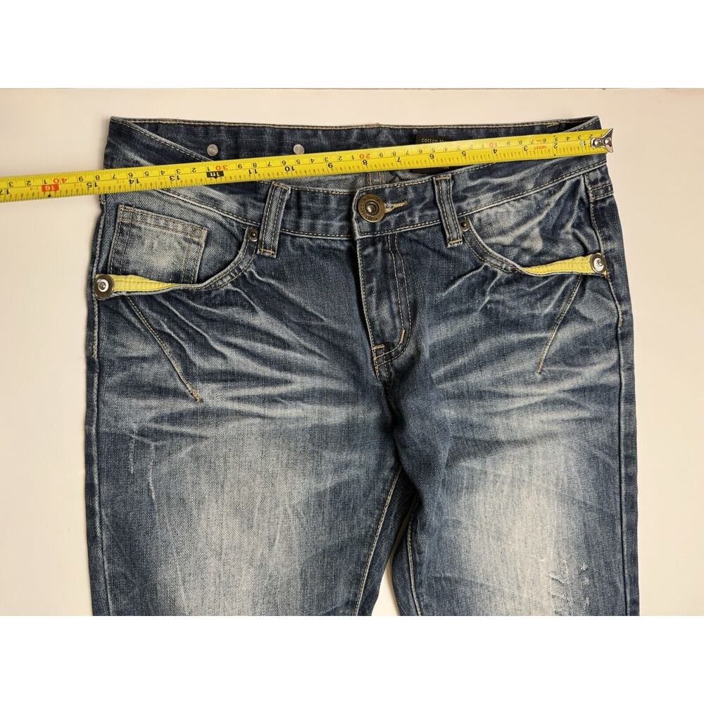 Y2K Vintage JLo Jeans Straight Leg Indigo Denim 2000’s ~ 28 - Picture 9 of 12